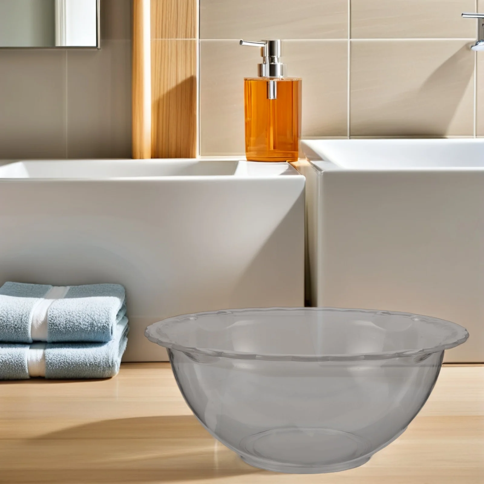 

Beauty Washbasin Facial Supplies for Estheticians Tub Laundry Baby Small Transparent