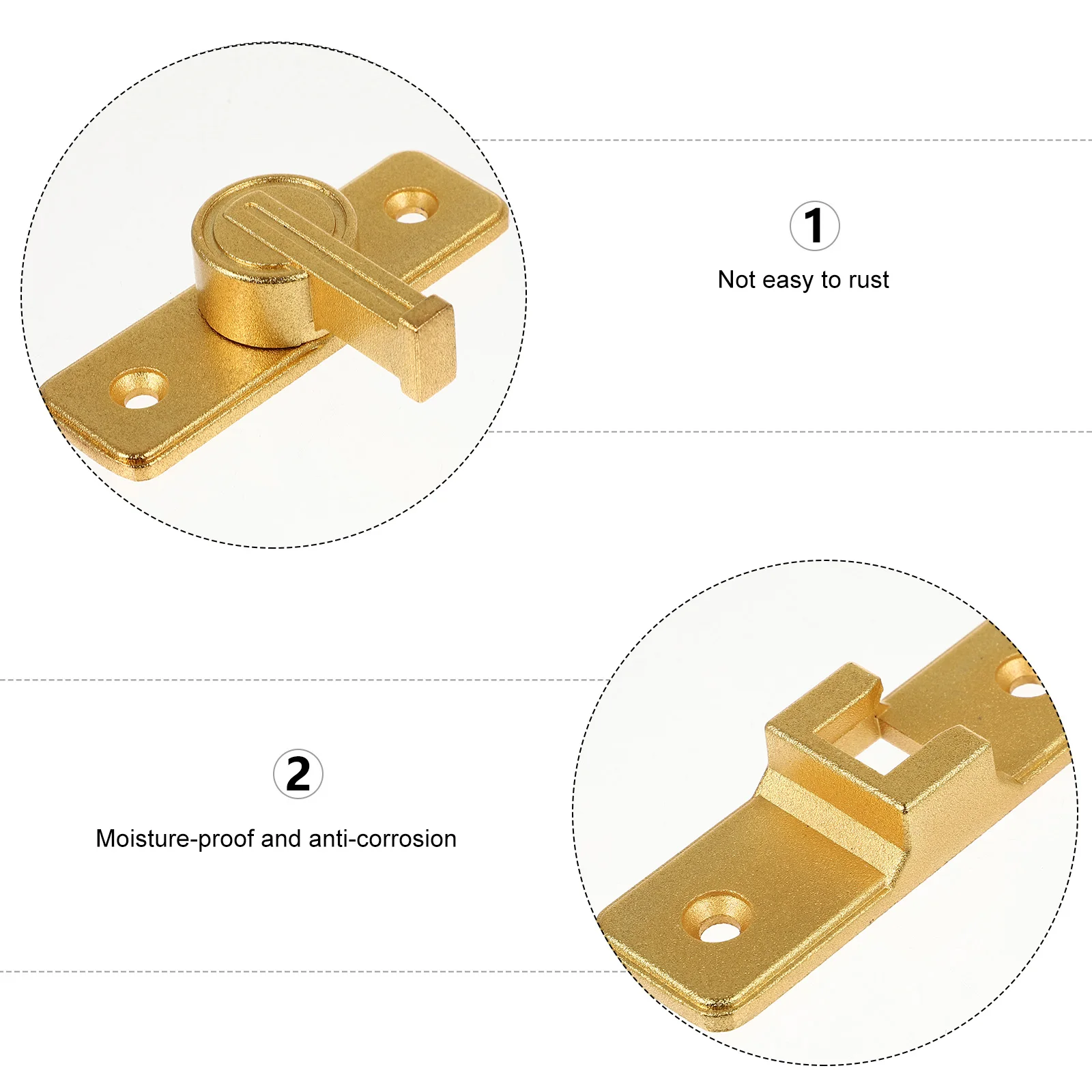 

Right Angle Door Latch Lock Zinc Alloy Adhesive Security Bolt Gate Barn Flips Lock 90 Degree Heavy Duty Sliding Safety