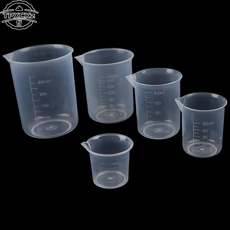 15ml-500ml Plastic Measuring Jug Cup Graduated Cooking Kitchen Bakery Tool Silicone Making Tool Transparent Mixing Cup Container