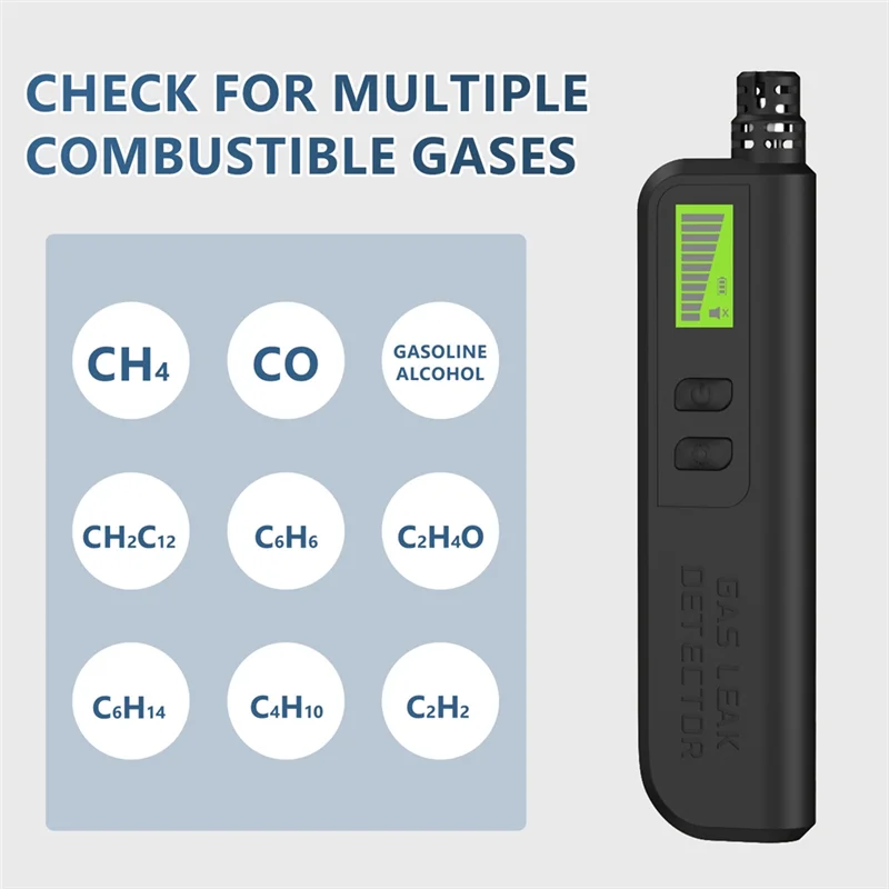A29F-Mini Handheld Gas Leak Detector Natural Gas Detector Combustible Gas Detector With Audible Alarm Gas Sniffer Test