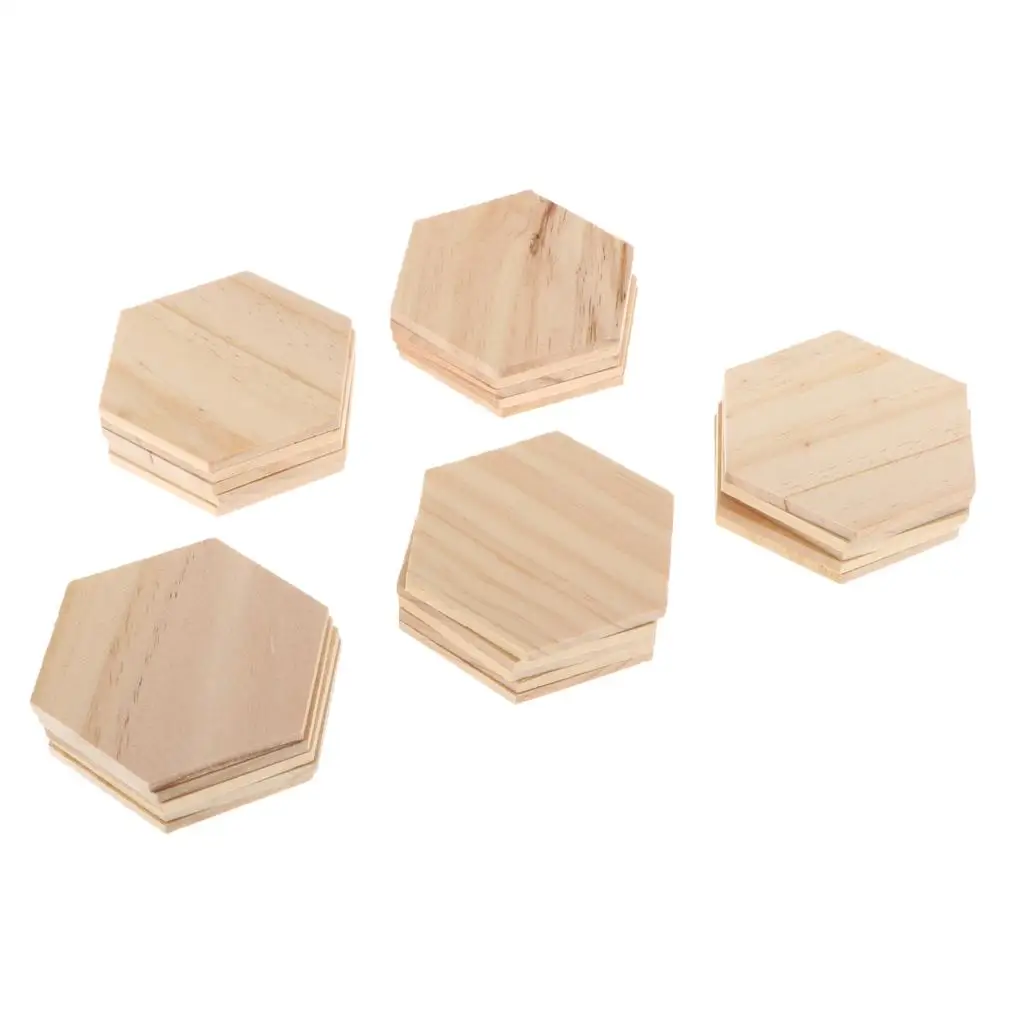 Wood Craft Square Plaques Blank Wooden Embellishments for DIY Tools Woodworking Accessories Crafts