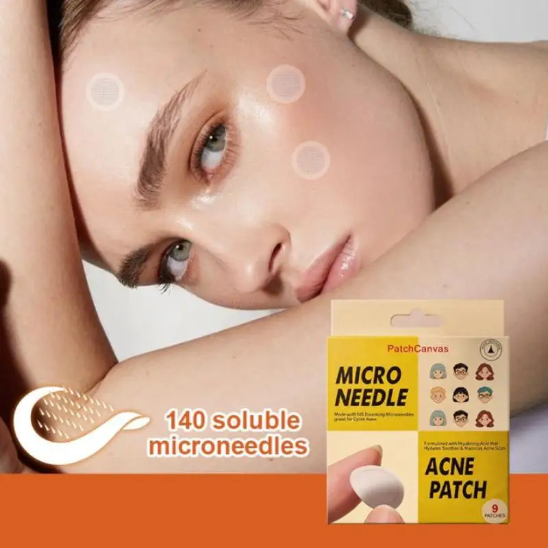 Parches de Hidrocoloide con Microagujas Solubles de 0.3mm para Tratamiento de Líneas Finas en Rostro, Frente y Ojos