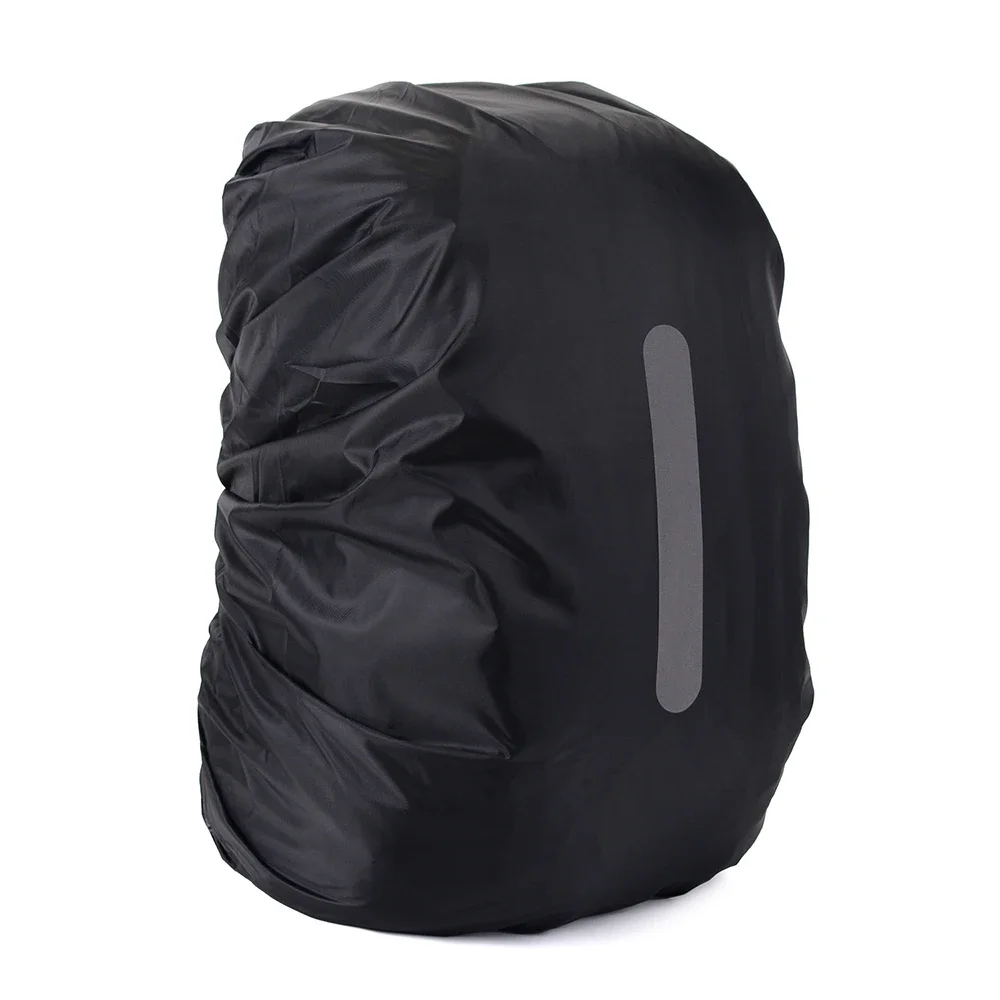 Reflektierende Wasserdichte Rucksack Regen Abdeckung Outdoor Sport Nacht Radfahren Sicherheit Licht Regen Abdeckung Fall Tasche Camping Wandern 10-70L – Detail 15