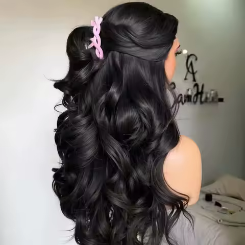 100% Human Hair Wigs 250 Density 5x5 Glueless Lace Frontal Wigs for Women Body Wave 13x4 Lace Frontal Remy Human Hair Wig 13x6 HD Transparent Lace Front Human Hair Wig 40 Inch Pre Plucked product image