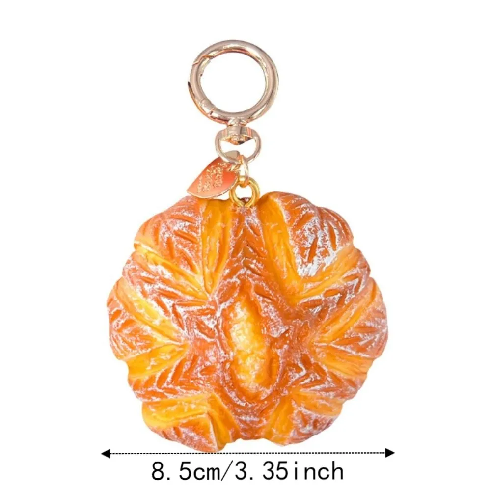 Realistic Bread Squishy Keychain Soft-PU Slow-rebound Simulation Bread Squeeze Mini-size Handmade-look Food Bread Ornaments 6
