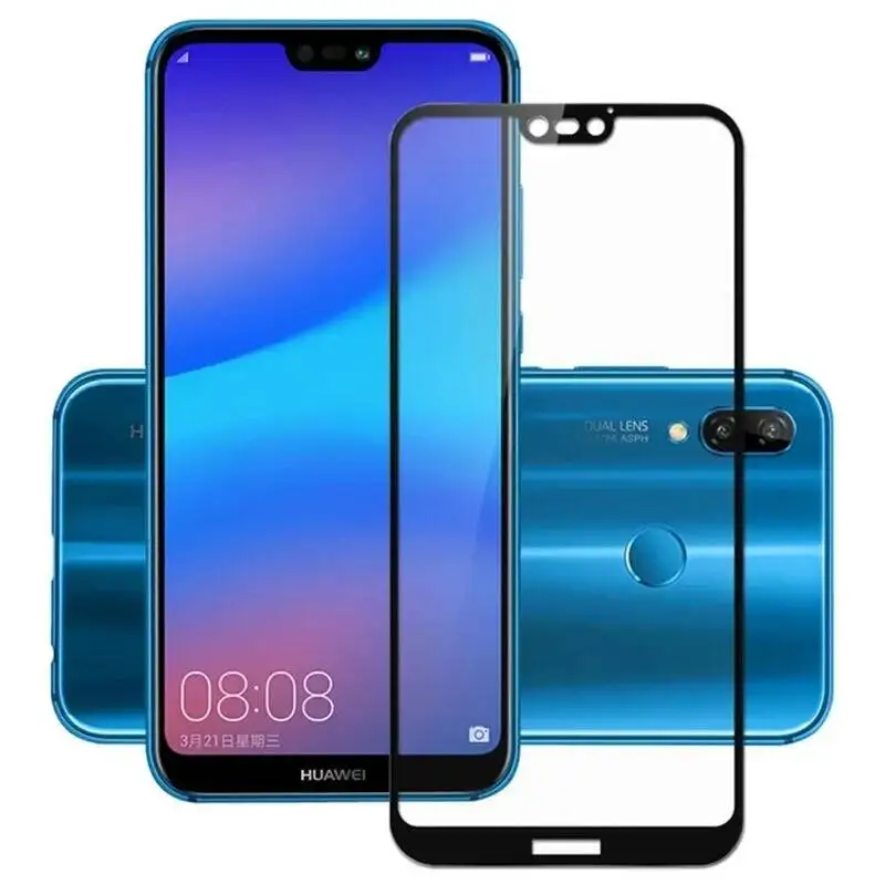 

9H Tempered For Pro P20 Lite Glass 3D Full Cover Screen Protector Armor Huawei Nova 3 3E 3I Front Film