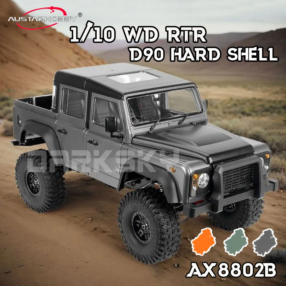 

AUSTARHOBBY AX8802 4X4 4WD RTR D90 Hard Shell 1/10 RC Электрический пульт дистанционного управления Модель автомобиля ROCK Crawler Игрушки для взрослых и детей