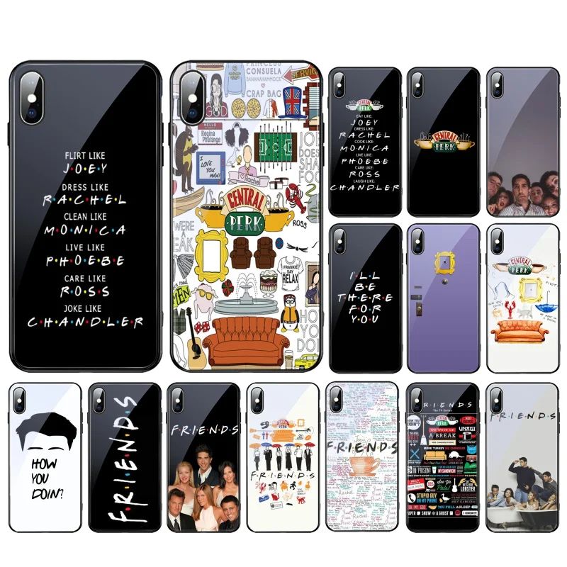 

Central Perk Coffee friend tv show Glass phone case For iPhone 15 14 13 Pro Max 12 11 Pro Max XS SE2 Mobile Phone Case Funda