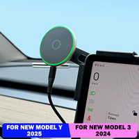 Car Phone Mount Holder 15W Magnetic Magsafe Wireless Charger for Tesla Model Y Launch 2025-2020 Model 3 HIGHLAND 2024-2017 BYD