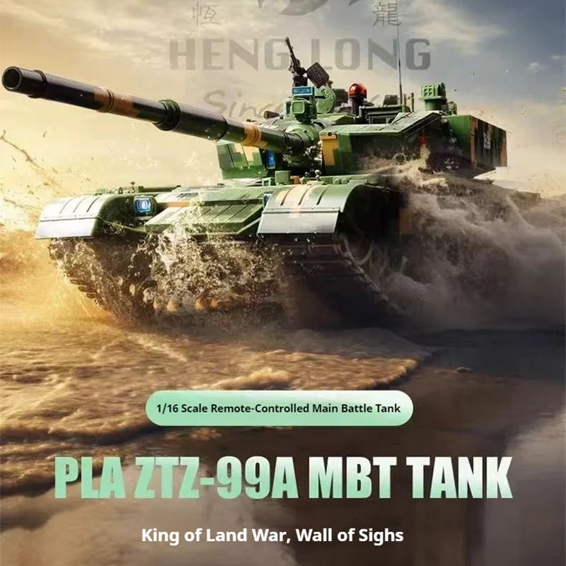 

Henglong 1:16 Remote Control Tank 3899A Chinese Military Model Electric Toy Metal Track Tank Battle Vehicle Off-Road Boy Toy