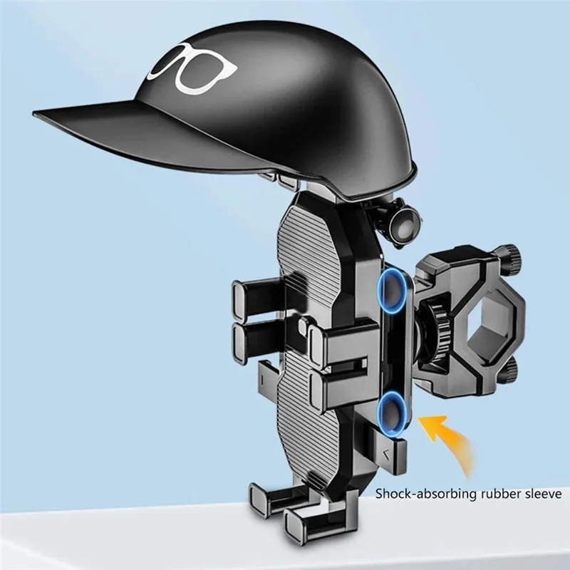 Rainproof Mobile Phone Headgear Holder With Headgear Originality Mini Sun Shade Holder