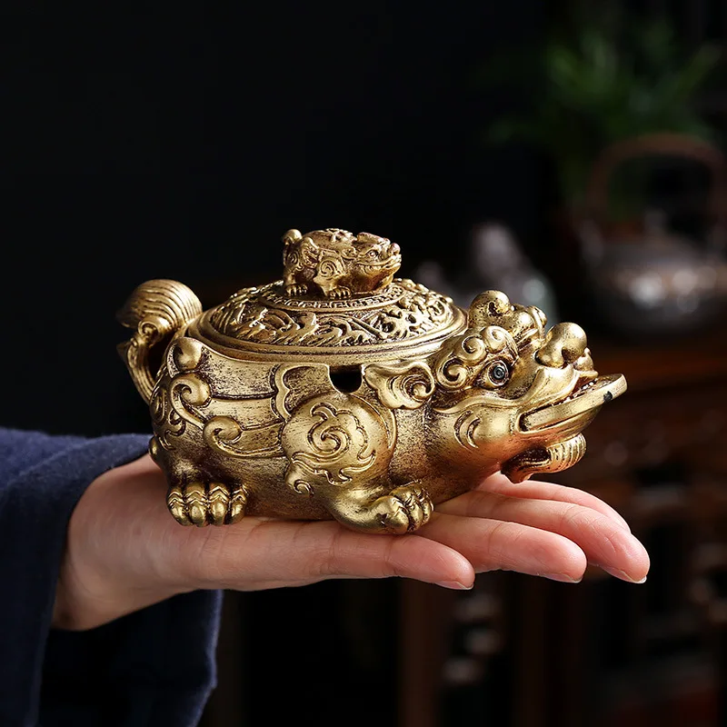 

Креативная пепельница «Золотая жаба» с крышкой, китайский пепельница против лета, домашний орнамент, чайный столик, пепельница