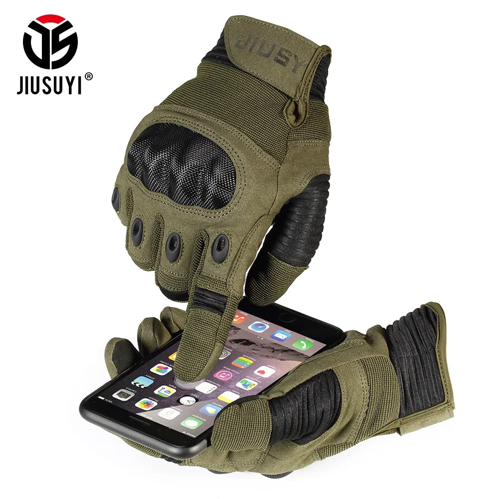 Touch Screen Tactical Gloves Paintball Airsoft Shooting Combat Anti-Skid Bicycle Cycling Hunting Hard Shell Full Finger Gloves