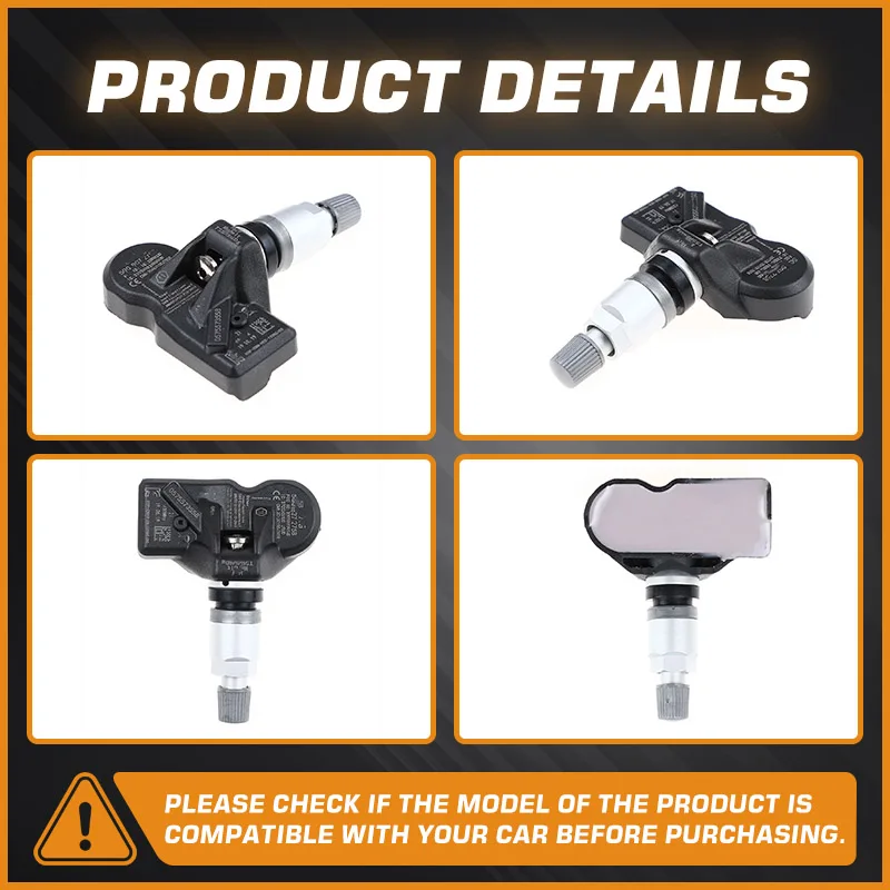 مستشعر مراقبة ضغط الإطارات لسيارة Volkswagen Jetta VW Amarok 2010-2020 TPMS Volkswagen Touareg 2014-2020 VW Caravelle 2003-2020 #2