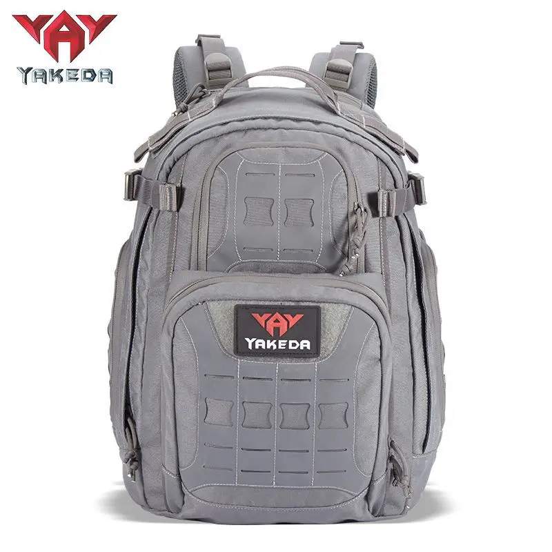 YAKEDA Large Capacity Tactical Backpack Outdoor Hiking and Traveling Backpack Waterproof Sports Rucksack