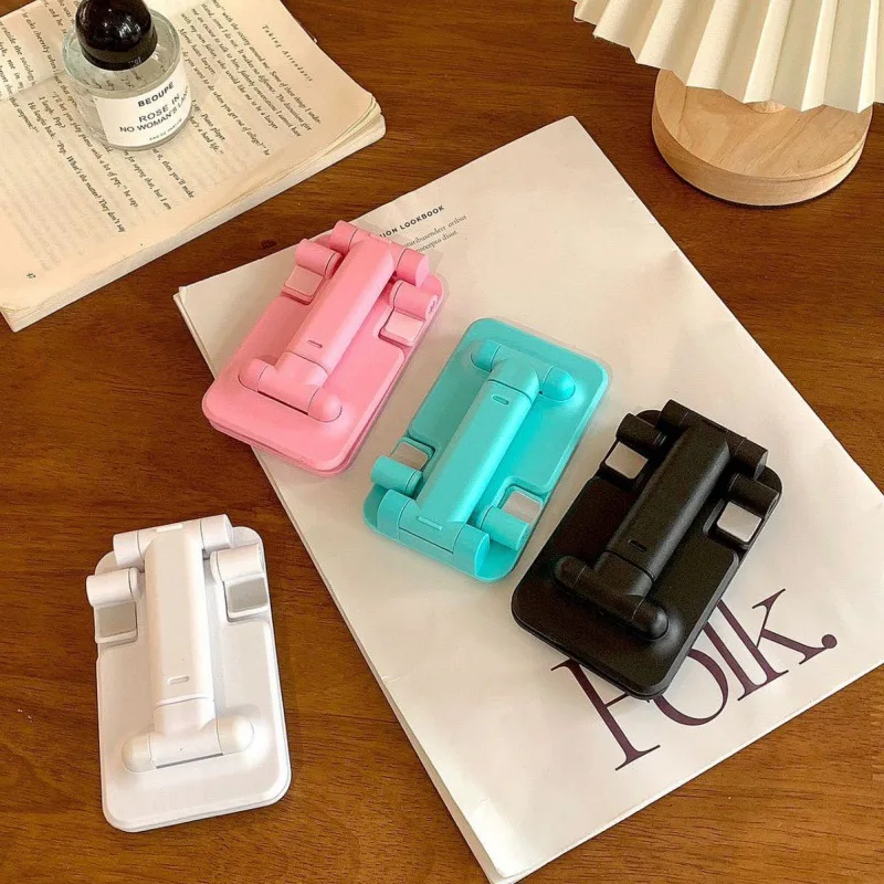 Soporte para tableta/teléfono portátil plegable en línea aprendizaje transmisión en vivo soporte de escritorio tableta soporte para teléfono móvil para iPhone