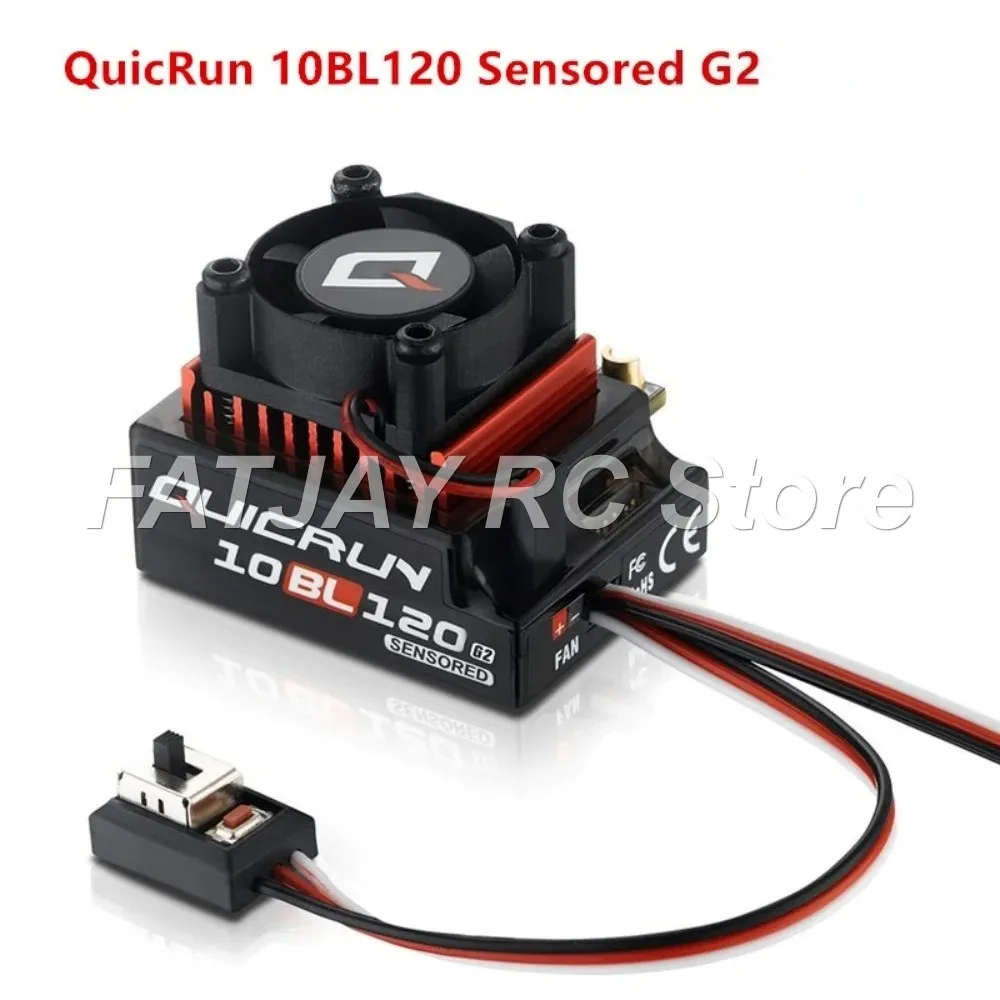 FATJAY Hobbywing QUICRUN-10BL-120-G2 3650 Motor 120A Sensored Brushless ESC RC Car Upgrade