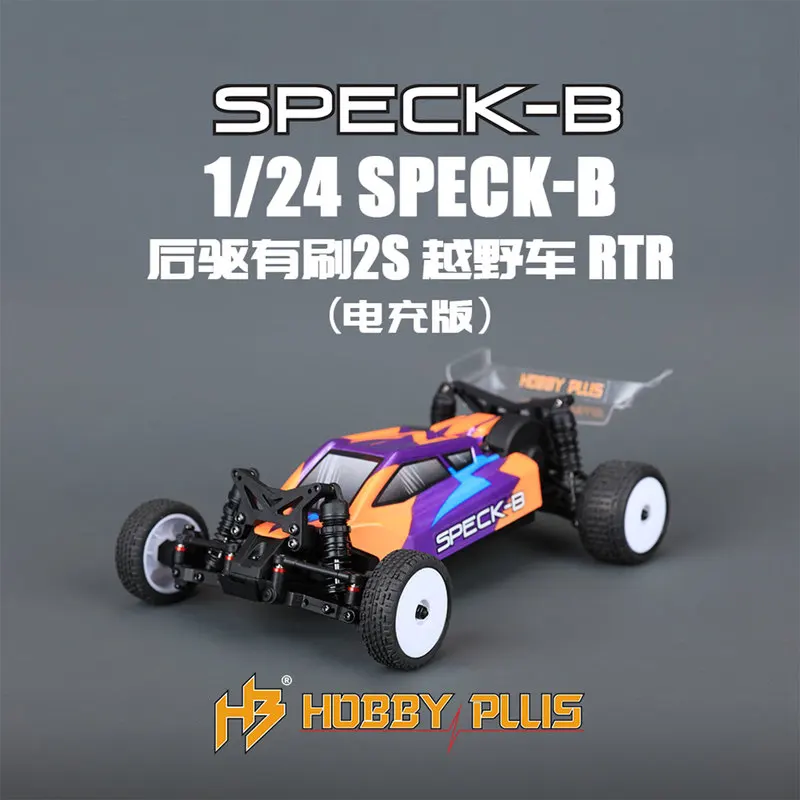 New Product Hobby Plus 1/24 Speck-B Rear Wheel Drive Brush 2s Remote Control Electric Off-Road Toy Car