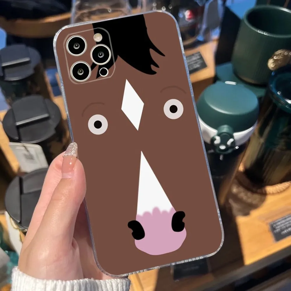 B-Bojack cartoon H-Horseman funny Phone Case For iPhone Apple 15,14,13,12,Mini,11,Pro,Max,Plus,X,XR,XS,8,SE,2020,Plus Transparen