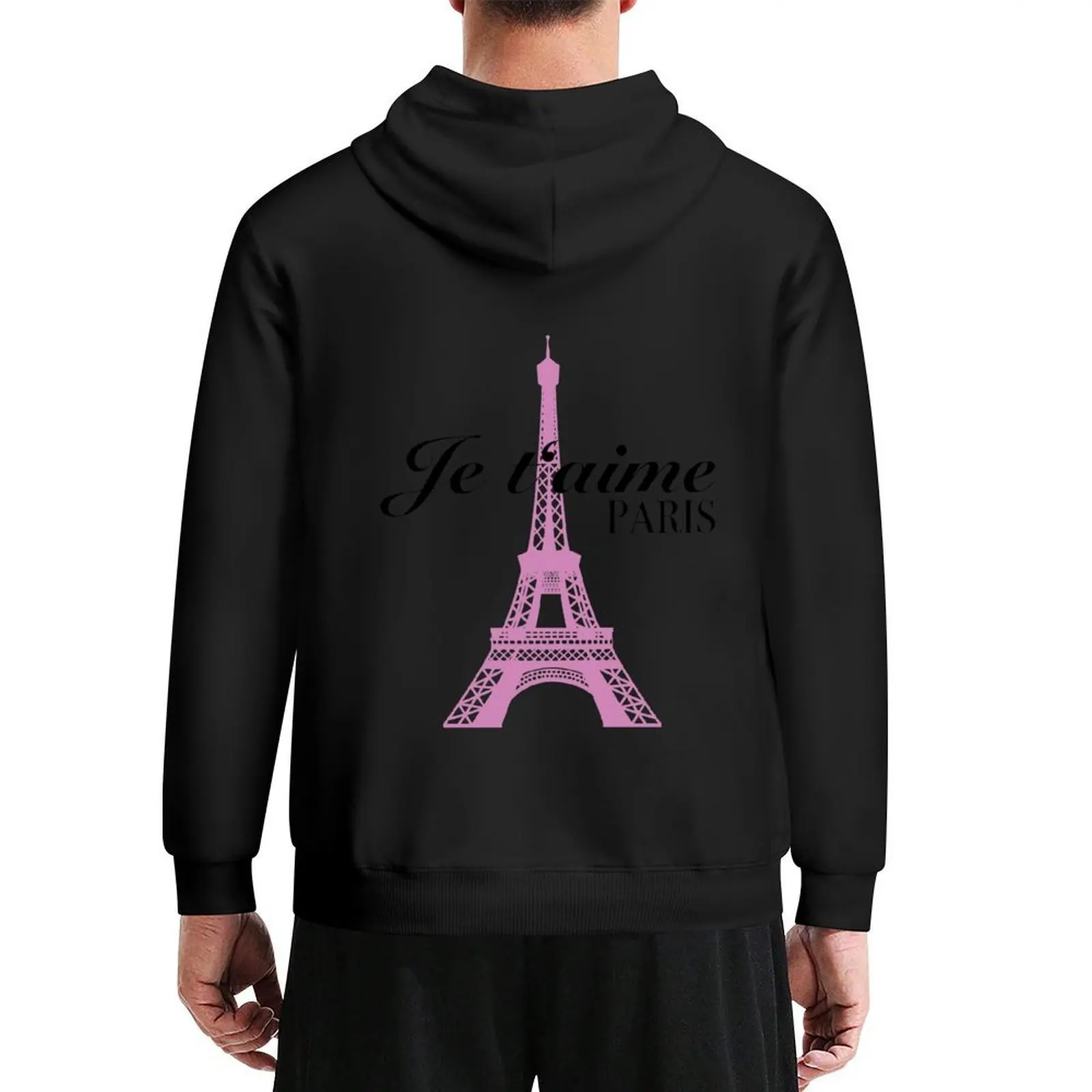 

I LOVE PARIS JE T AIME EIFEL TOWER Hoodie men clothing korean style clothes fashion men aesthetic clothing graphic hoodie