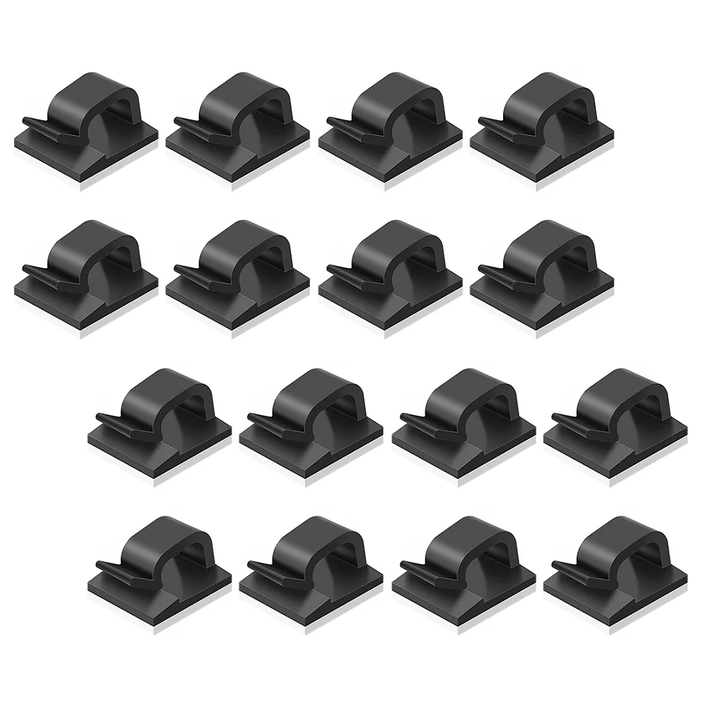 

50Pcs Mini Cable Clips Adhesive Wire Cord Holder Self Adhesive Hook for Desktop Car Cabinet Tidy Solution Mini Cable Clips