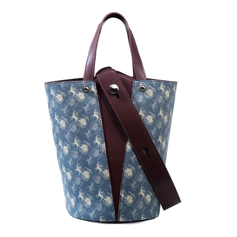 

Fashionable Bucket Mommy-Child Bag Multi-Functional Shoulder Handbag Commuter Large Capacity Handbag Various Carry-On Methods