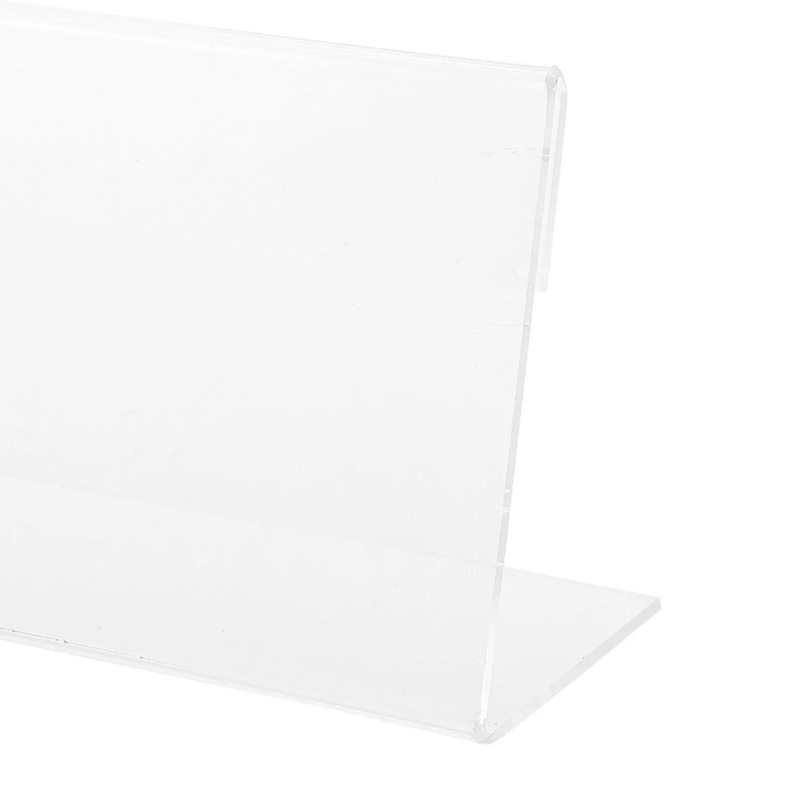 20 Stück transparente Acryl Preis schild Display Ständer l Form Display Ständer Preis schild Regal Etikett Regal Tisch Preis schild Tablett