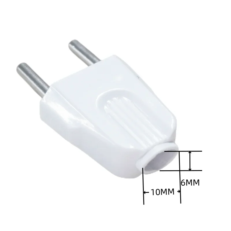 EU European 2 Pin AC Electric Power Male Plug Female Socket Outlet Adaptor Adapter Wire Rewireable Extension Cord Connector