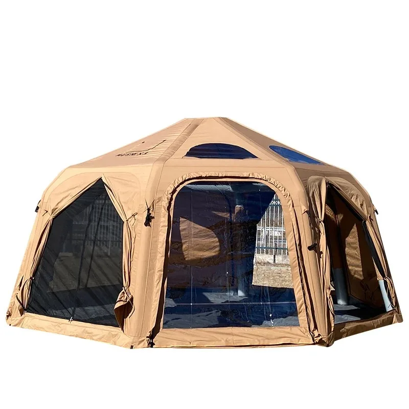 

Large outdoor automatic tent high quality waterproof Oxford fabric portable inflatable camping house, easy to use