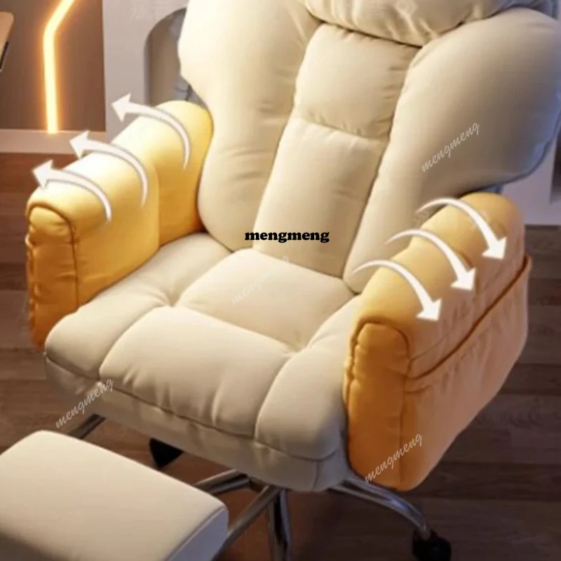 X Lazy-Silla de oficina reclinable, respaldo de ordenador, silla de juegos de diseño, dormitorio en casa, muebles bonitos