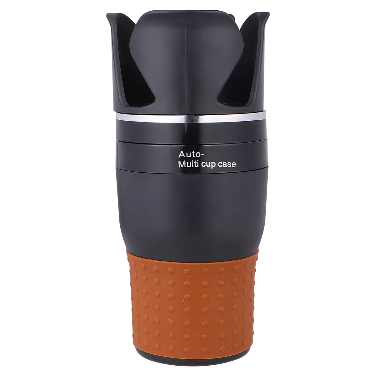 Uchwyt samochodowy na napoje, czarny, silikonowy, ABS, obrotowy, oszczędzający miejsce, na butelkę z wodą, telefon komórkowy, długopis, łatwy montaż, łatwy czyszczenie.