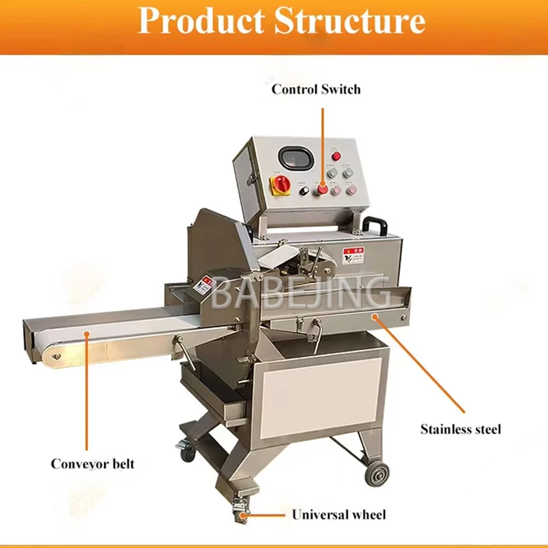 Industrial Fully Automatic Food Slicer Ham Curry Sausage Cutter for Kitchen Restaurant Commercial Use