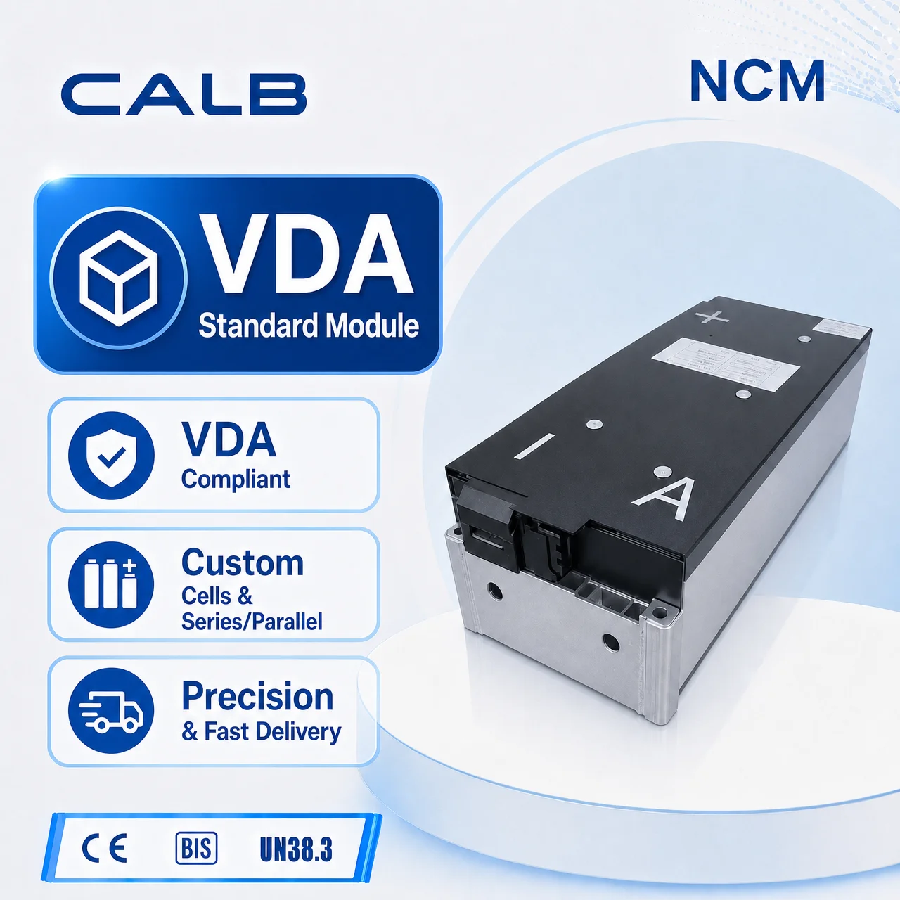 CALB D221N169-1P12S 44.04V 169Ah VDA NCM Battery Module 7.44kWh -30°C Grade a Direct Price Low MOQ for EV Bus EU Wholesale