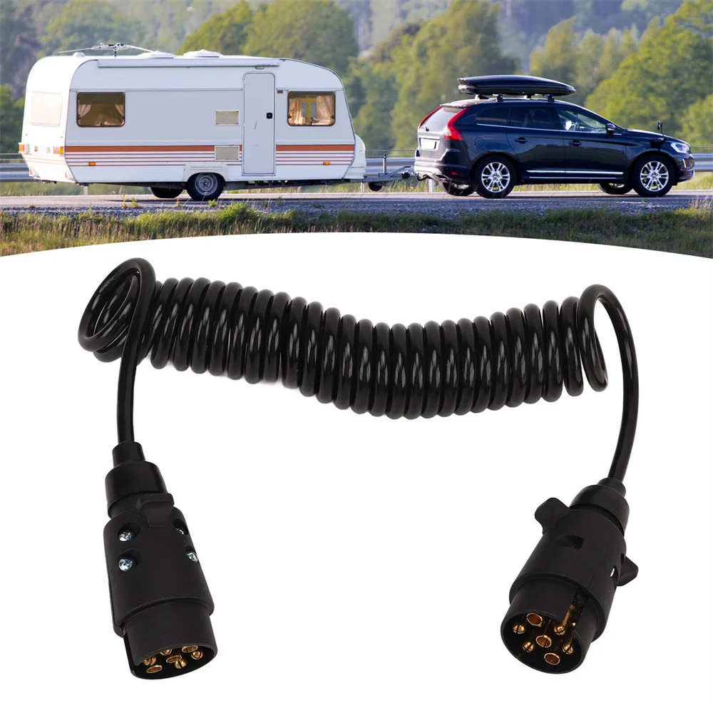 Adattatore di prolunga a 7 Pin cavo per cavo Caravan rimorchio presa di traino spina connettori per cavi accessori Auto