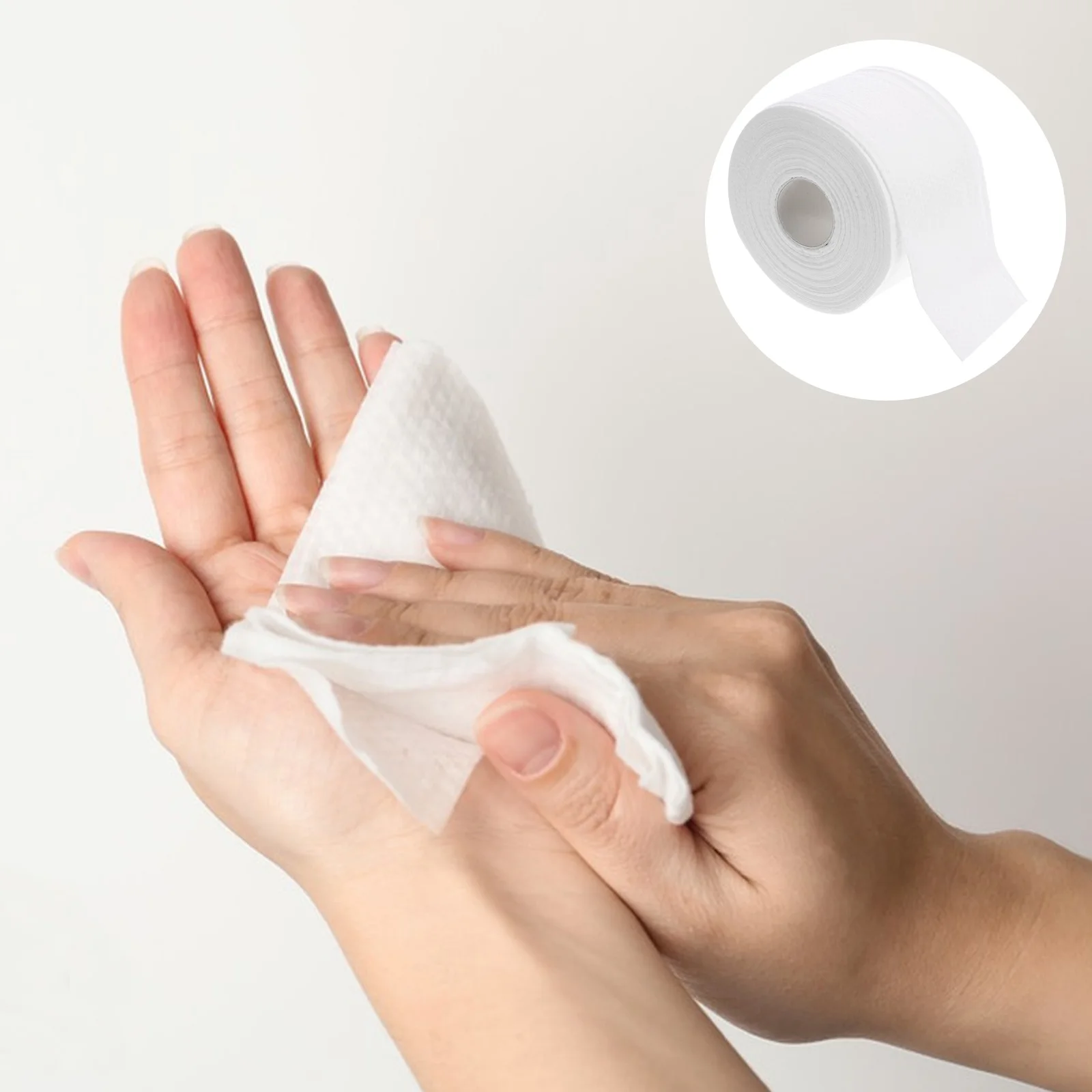 80-teilige Waschlappen zum Entfernen von Nass- und Trocken-Make-up-Baumwolle, weiches, tragbares Einweg-Gesichtstuch, Unisex-Erwachsenengebrauch