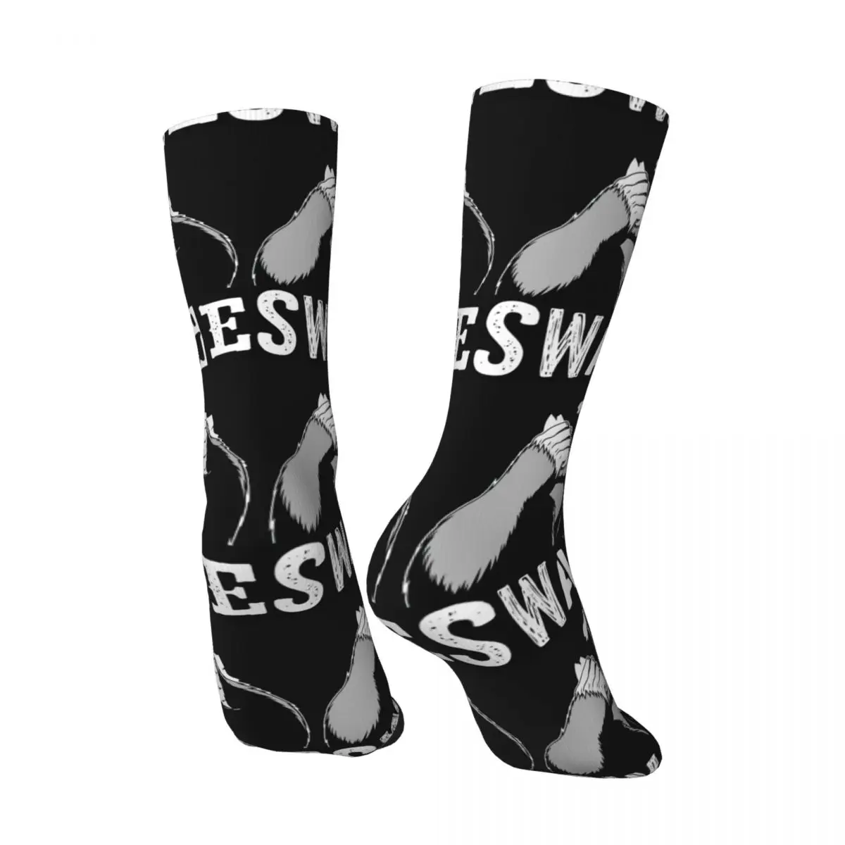 Happy Funny Men's compression Socks Essential Vintage Harajuku King Kong Movie Monster Street Style Novelty Pattern Crew Sock