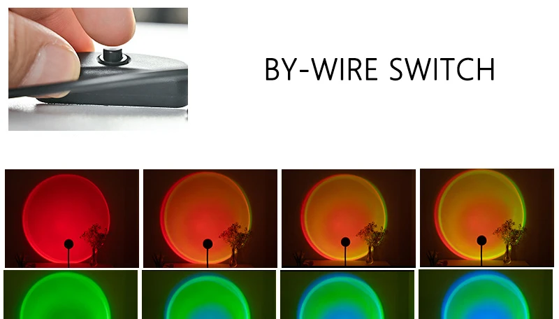 LED Sunset Lamp Nightlights USB Projector Birthday Party Decoration Mood Lights For Bedroom Living Room Wall Photography_maomaolike.com