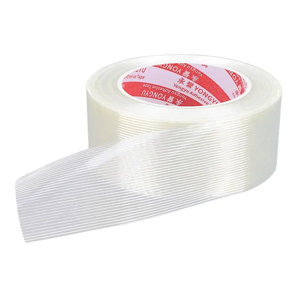 High Performance Single-sided Fiberglass Tape High Temperature Resistance 25/50M Insulation Tape Strong Adhesive Adhesive Tape