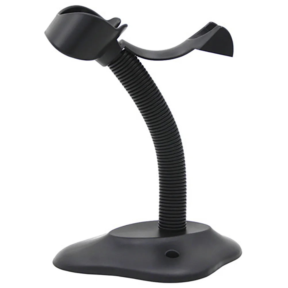 Staffa per scanner portatile per lettore di codici a barre portatile Supporto nero Base stabile Adatto alla maggior parte dei supermercati