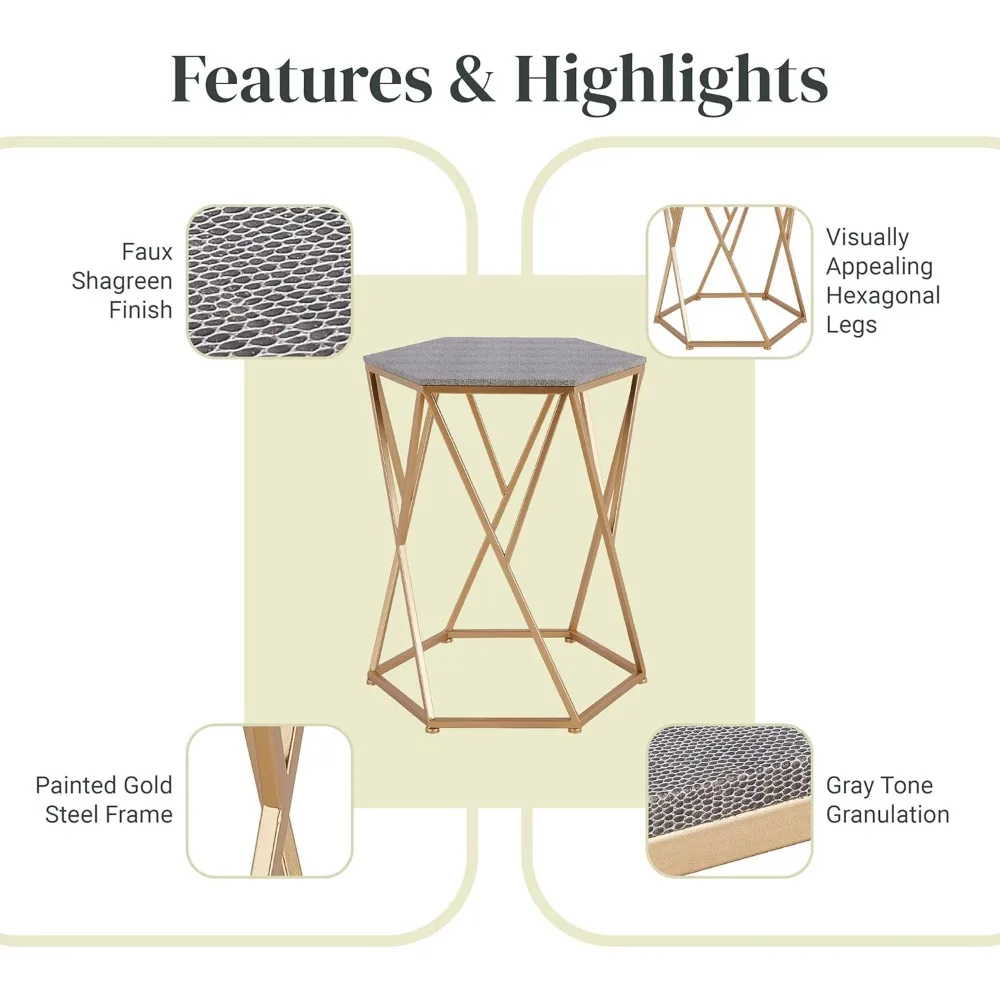 Móveis npd e mais mesa final Cressa Faux Shagreen