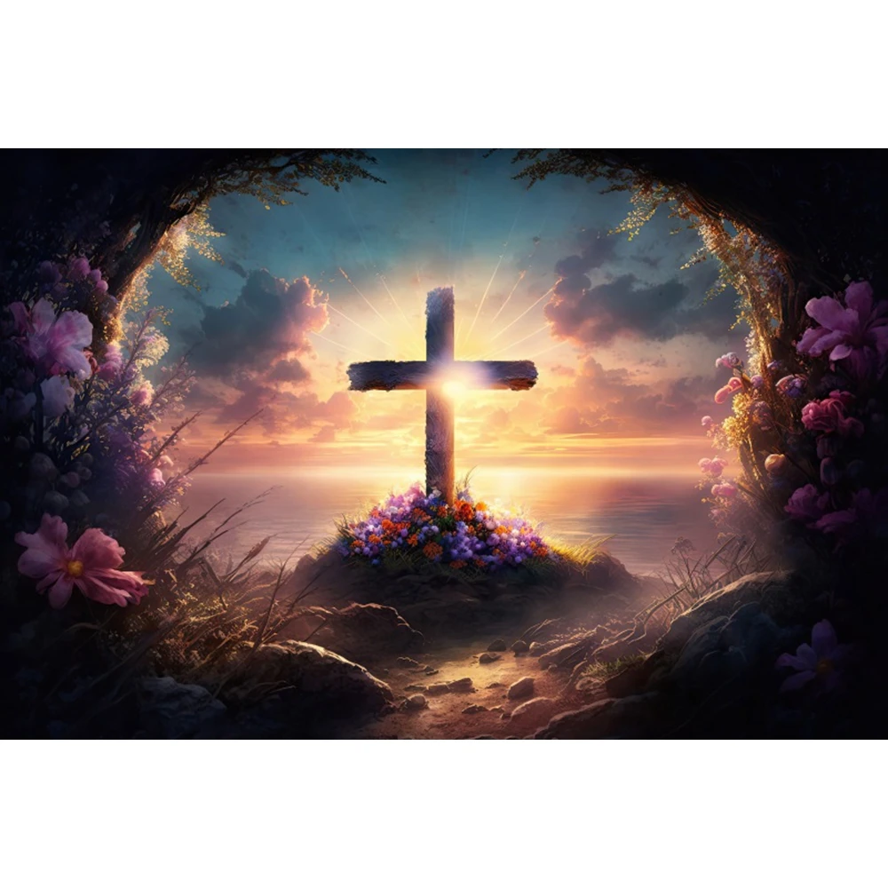 المسيح يسوع الصليب خلفية للتصوير الفوتوغرافي عيد الفصح التواصل المقدس المهد الكتاب المقدس غروب الشمس المناظر الطبيعية خلفية الصورة #3