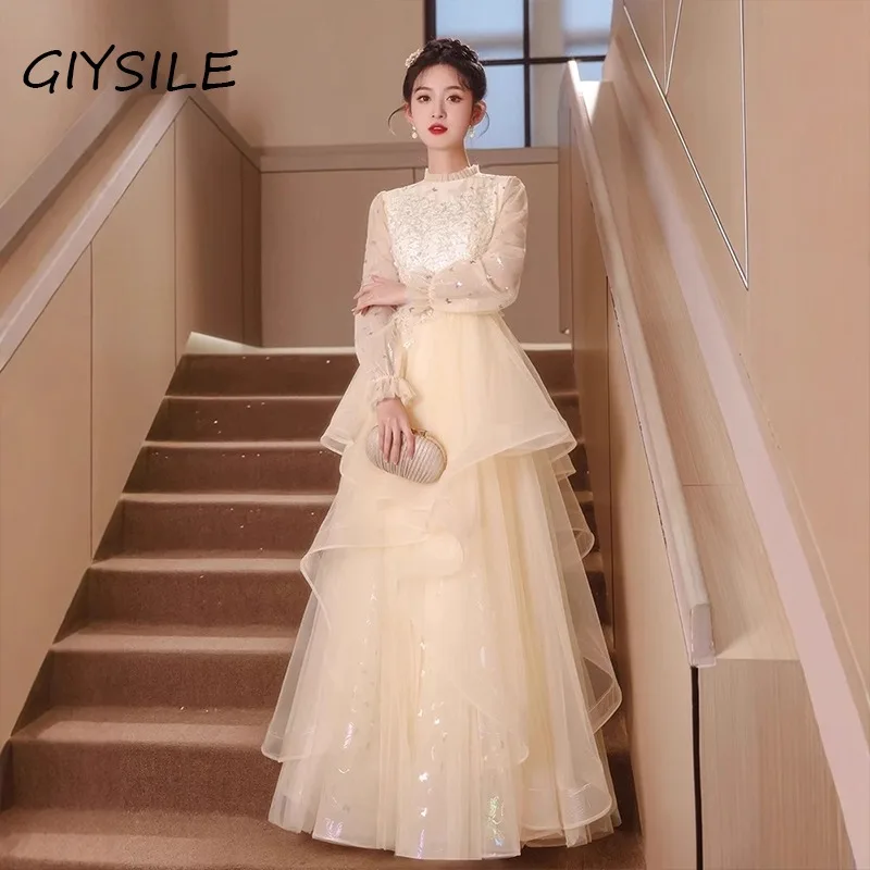 

GIYSILE Penang Evening Dress 2025 New Banquet Temperament High-end High-grade Summer Formal Dress Women Elegant Evening Dresses