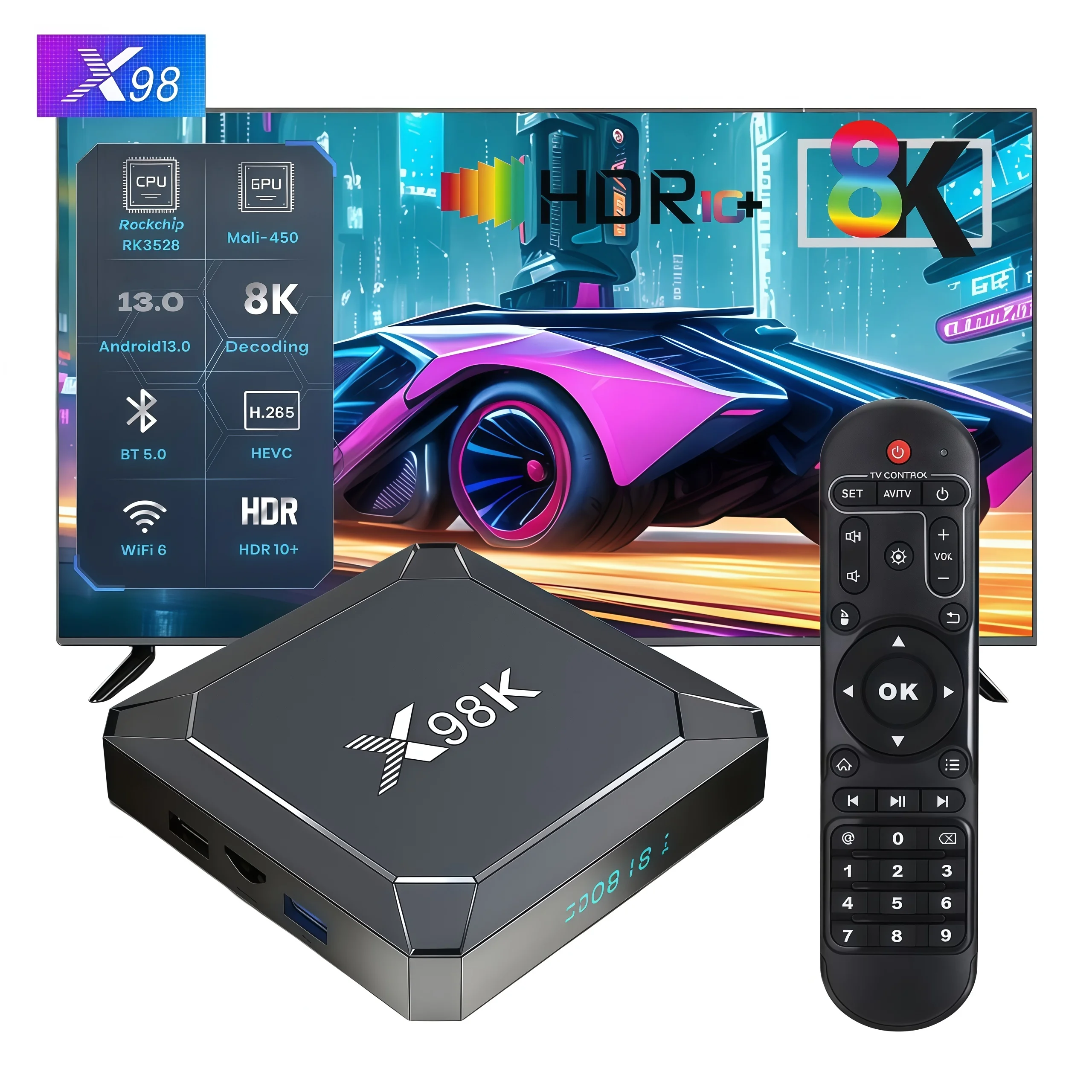 TV Box X98K Android 13 4GB 32GB