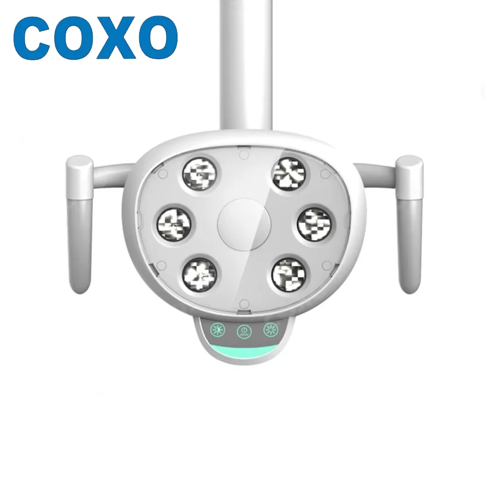 COXO Dental Operation Light LED Lamp Light With 6 High Power LEDs Double Contol System With Sensor And Switch Dental Equipment