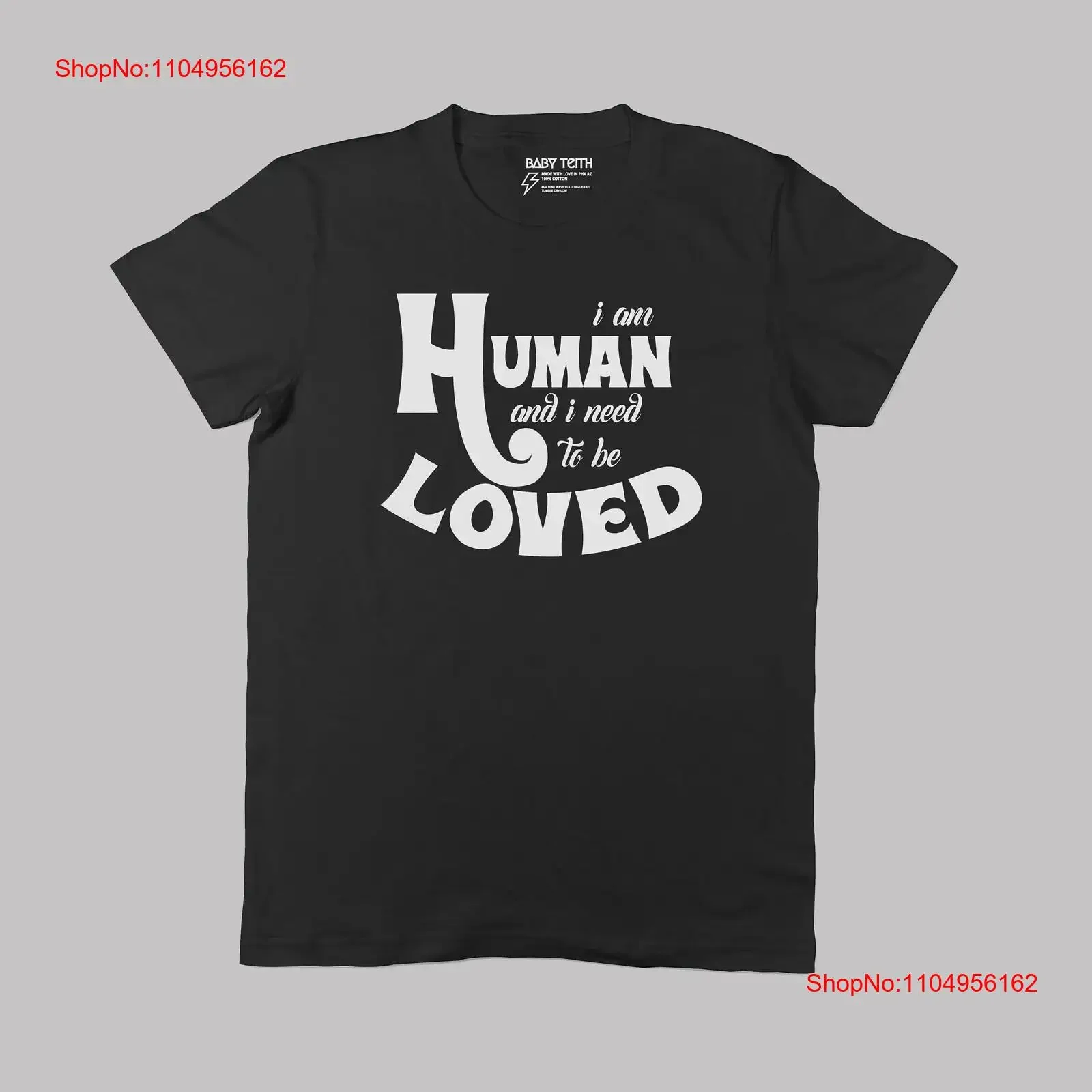 تي شيرت I Am Human للبالغين للجنسين موريسي فرقة الموسيقى المستوحاة من سميثز تحتاج إلى محبوبًا في الثمانينيات وال90s جرافيك أوم مغسول عتيق