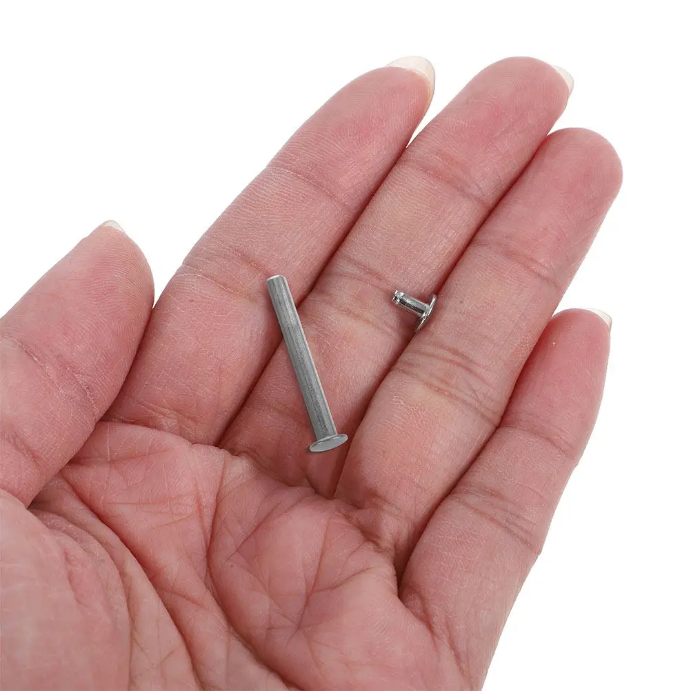 12Sets Folding Fan Repair Shaft Rivet Kit Metal Replacement Pins Hardware Accessories DIY Handheld Paper Fan Parts