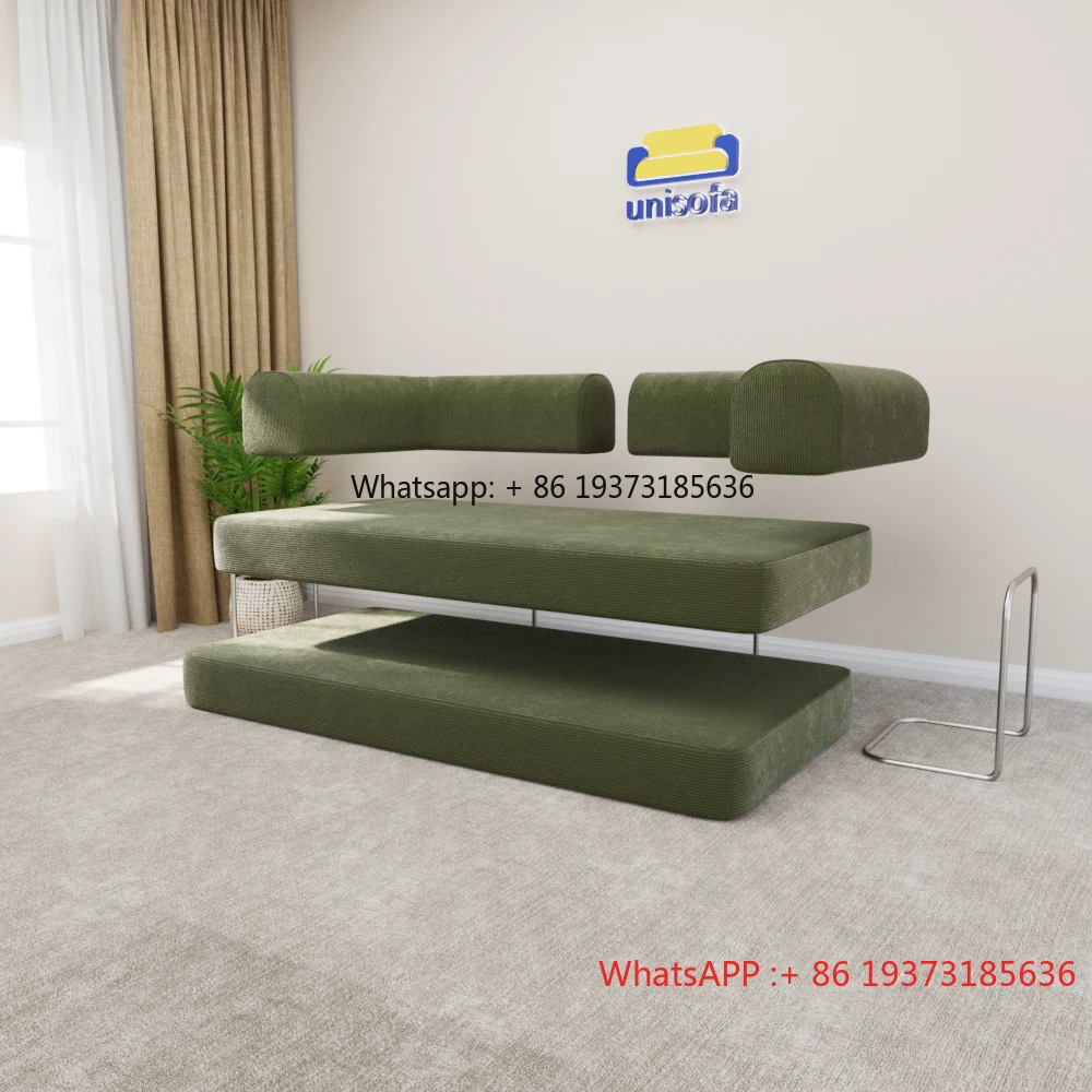 Soft Pack Vintage Corner Used Bed Couch Set Furniture Vacuum Pressed Compressive Compressed Sofa Living Room Furniture Sofa