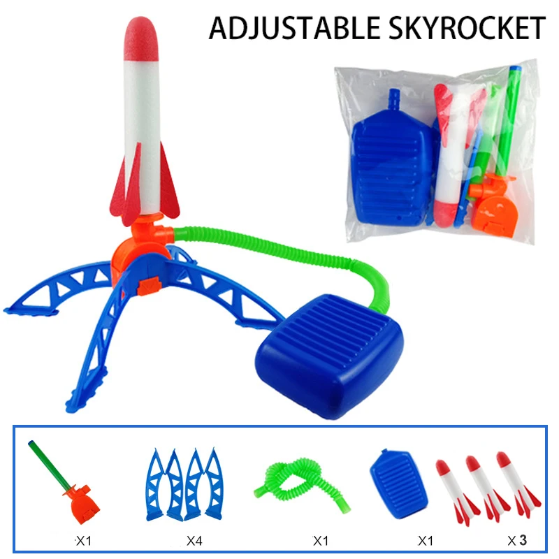 Air Rocket Fußpumpe Launcher Outdoor Air Pressing Pedal Soaring Rocket Toy Kids Game Suit Jumping Sport Game Kids Toy Gift