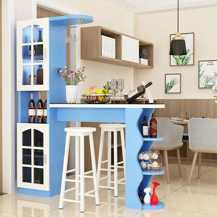 European Style Wine Cabinet Mobile Houses Modern Living Room Corner Kitchen White Wine Rack Moveable Vitrina Home Furniture