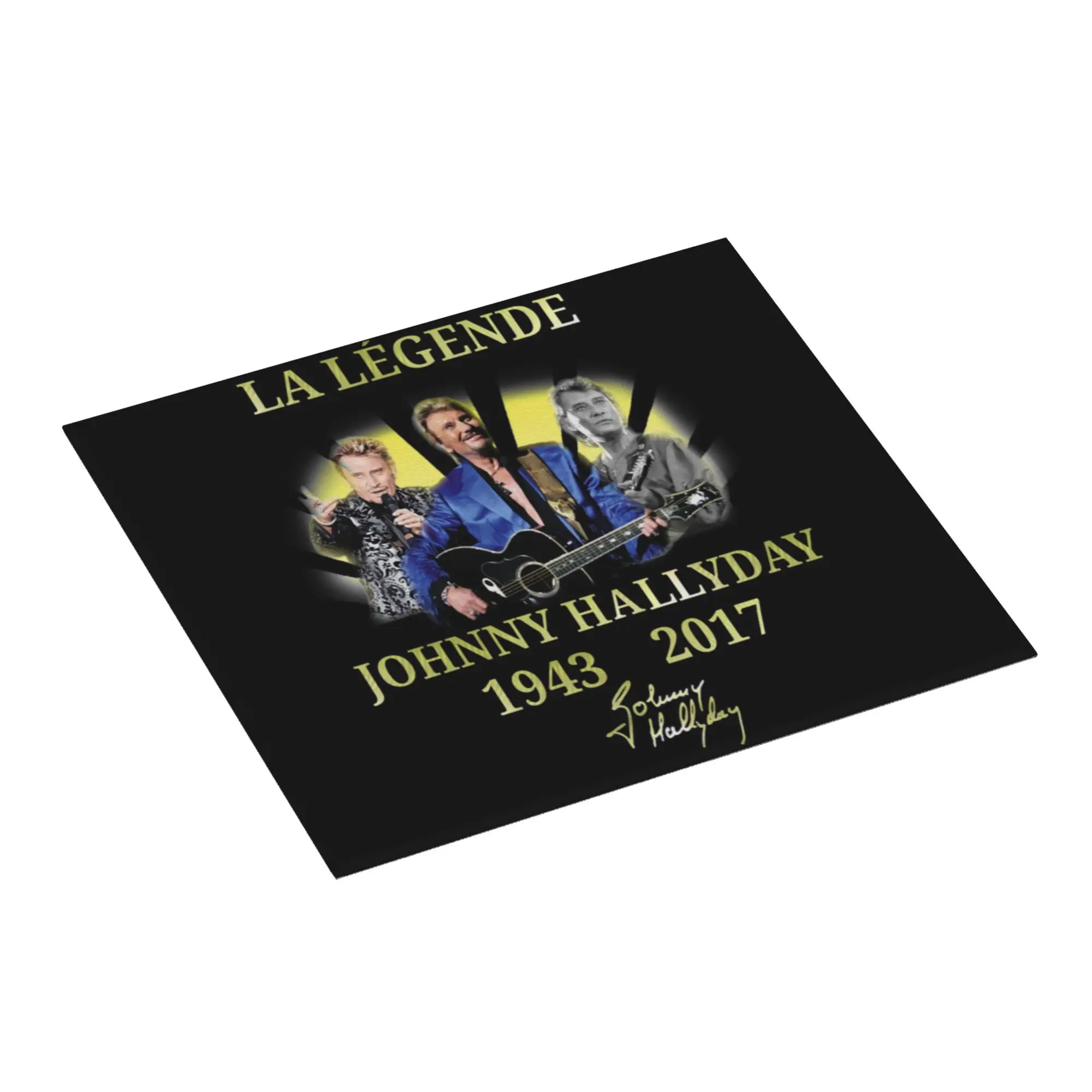 Johnny Hallyday French Rock Singer Drying Mat For Kitchen Waterproof Non‑Slip Oil Proof Reusable Countertop Protector Mat